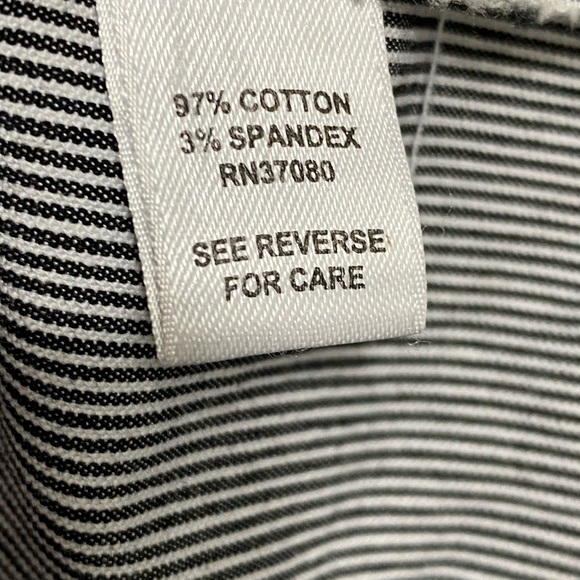 Black and White Striped Short Sleeve Swing Jacket Med - Picture 9 of 10